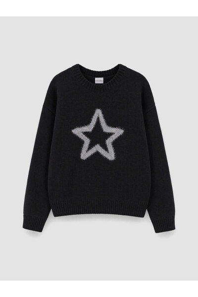 LC Waikiki Esvab • Modern & Distinctive Zero Roba Collar Girls' Knitwear Sweater