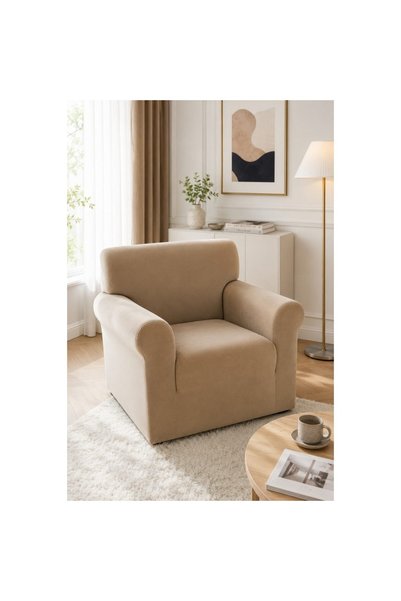 JOJO HOME Armchair Cover, Jojo Home, Fine Elastic Velvet, Plain, S-90x130cm, ...