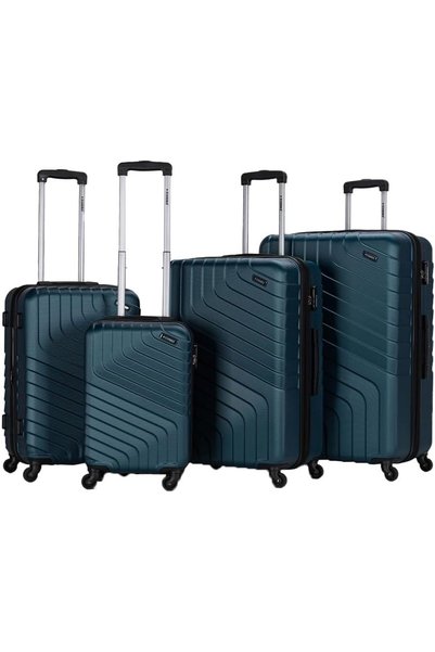 Generic 4 Piece ABS Hard Shell Spinner Wheels Unisex Lightweight Travel Troll...
