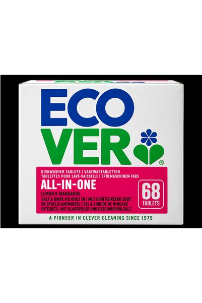 Ecover ALL IN ONE TABLETE PT. MASINA DE SPALAT VASE - 68 buc