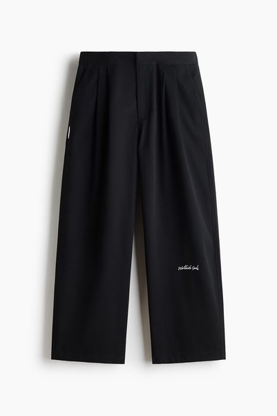 H&M İşleme Detaylı Pantolon Loose Fit