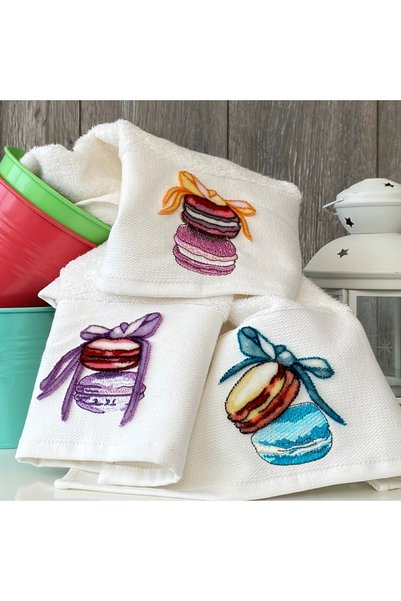 A.Z.H. (Kutulu3Rd Set) Premium 30X50 cm Kitchen Towel with Tafting Embroidery...
