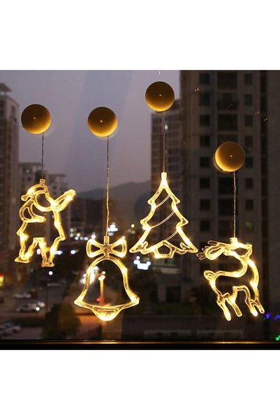 Noonedibs Ghirlandă luminoasă cu baterii LED pentru Crăciun, decorațiuni pent...