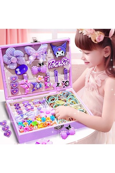 Generic Hair Accessories Set, Girls Hair Dress Up Kit with Jewelry Box, Hair ...