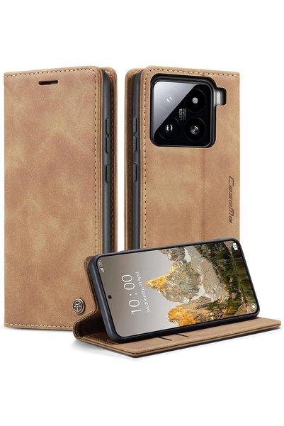Generic CaseMe Wallet Case for Xiaomi 15, Premium Retro PU Leather Flip Cover...