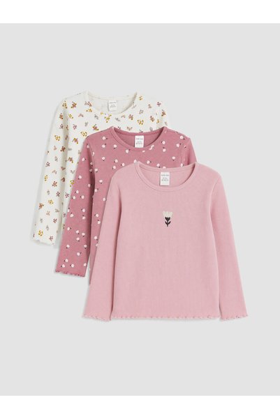 LC Waikiki 3-Pack Floral Girl Baby T-Shirts from Freezen Store