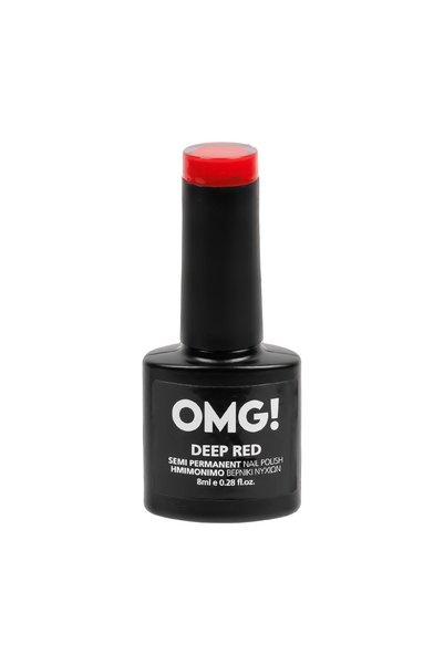 OMG Ojă Semipermanentă Roșu Intens 8 ml – Culoare Elegantă de Durată, Utiliza...
