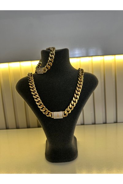 Genel Markalar Xuping Gurmet Gold Reng Kolye ve Bileklik 2’li Set