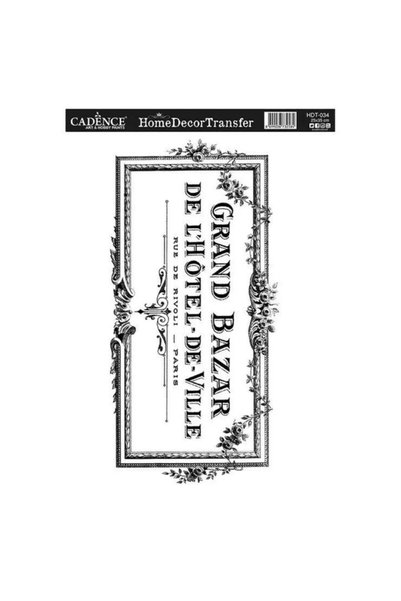 Cadence Boya ورق نقل جاهز للديكور المنزلي HDT34، مقاس 25 × 35 سم.