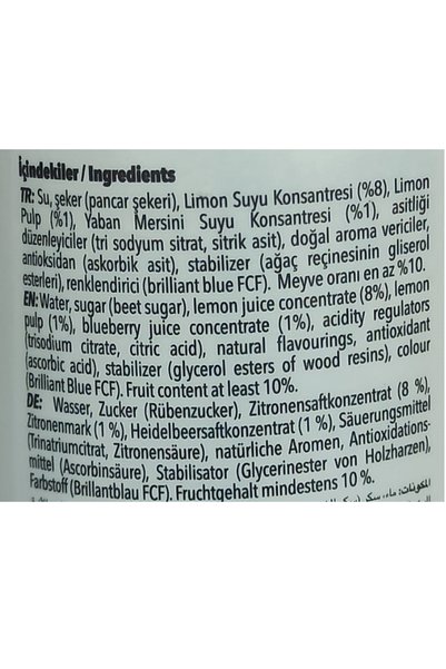 Naren Fruisy Yaban Mersinli Limonlu İçecek 200 ml x 6