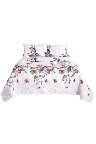 OEM Cuvertură de pat, Microfibră, 3 piese, 2 persoane, 220x240cm, Imprimeu Be...