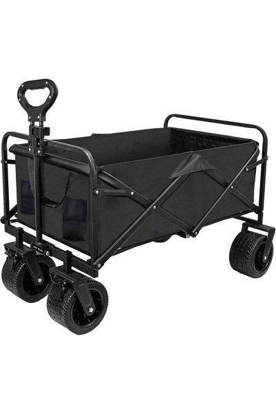 GENERAL Garden Cart Camping Wagon Foldable, Shopping Trolleys Utility Outdoor...