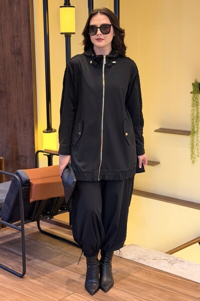 Mahal Etro Hooded, Zippered Front, and Padded Pants Set