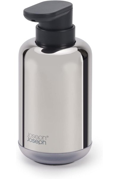 Joseph Joseph EasyStore Luxe Soap Pump, Polished Stainless Steel, Capacity 30...