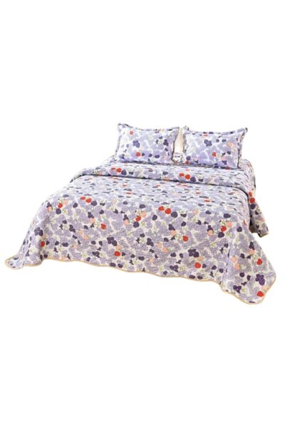 OEM Cuvertură de pat, Microfibră, 3 piese, 2 persoane, 230x250cm, Imprimeu mu...