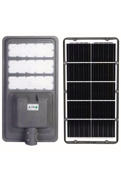 DAMUR Solar Street Lamp, IP65, 306 LEDs, 3000 lm, grey, 70.3x36.5x8.7cm