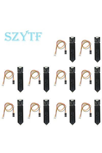 Choice 10pcs 1-10PCS Capacitive Soil Moisture Sensor Module Wide Voltage 3.3V...