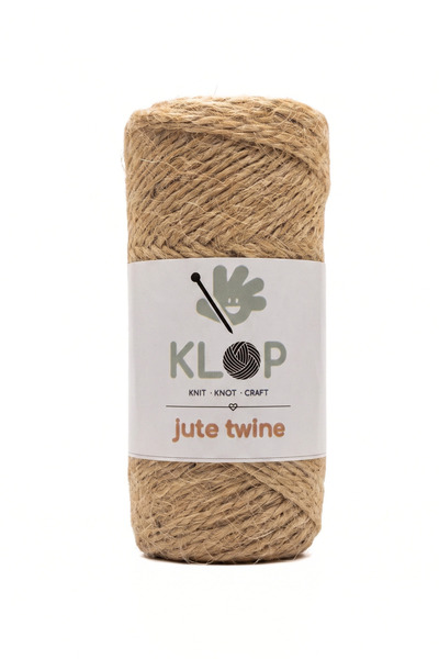 KLOP Doğal Jüt İp 2 mm 90 Metre 100 gr Hasır İp Kırnap İp Makrome ve Hediye P...