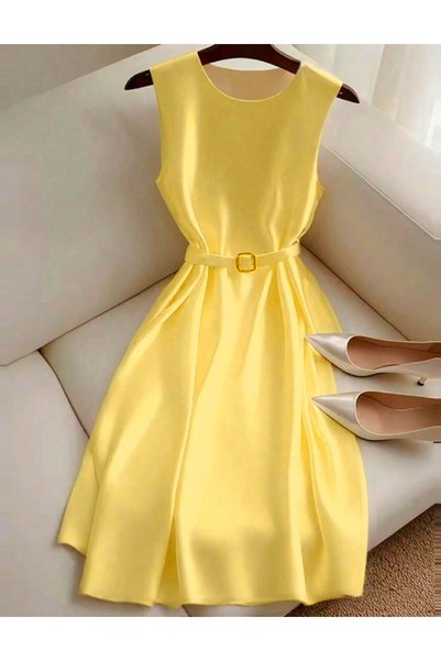 Evendi Rochie scurta, Galben