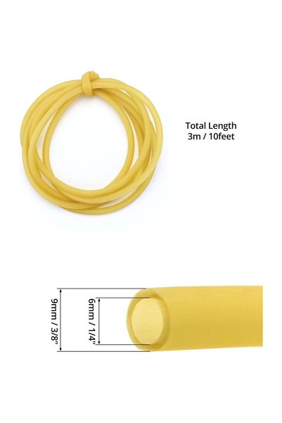 Generic 10 FT Natural Latex Rubber Tubing 3 8 Inch Outer Diameter 1 4 Inch In...