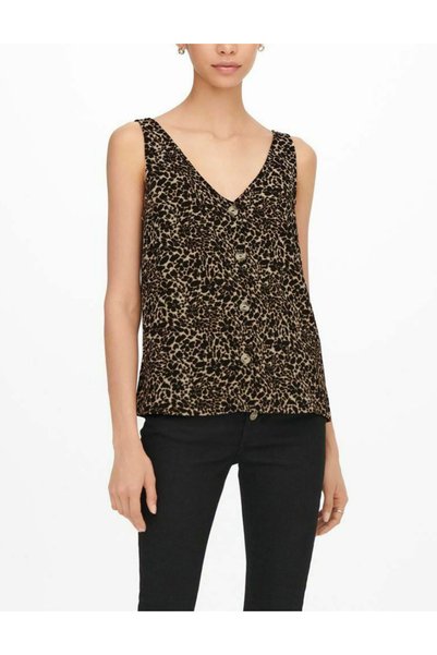 Evendi Tank Top, Black/Brown