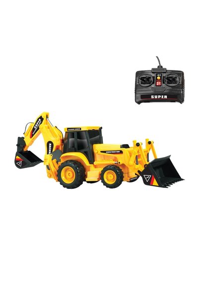 Rui Feng Excavator de Șantier 55cm cu Cablu, Sunet, Braț Mobil și Mișcare Dir...