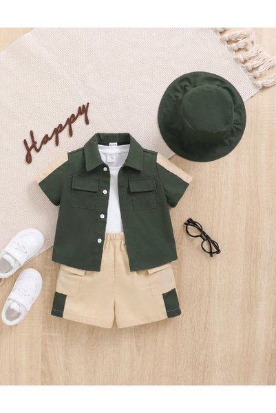 Evendi Suit, Green/Cream