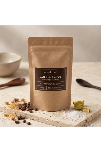 Natural Touch Coffee Scrub and Sea Salt for Body 200g