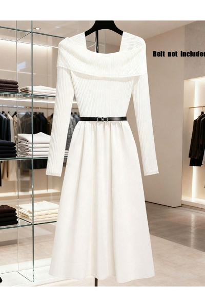 Evendi Rochie medie, Alb