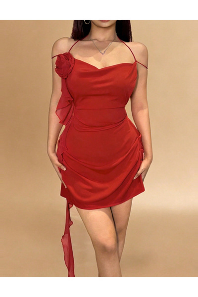 Evendi Rochie scurta, Rosu