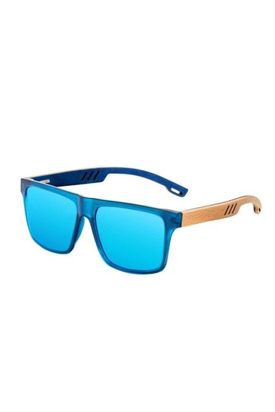 varioshop ® Polarized UV400 Sunglasses, Wooden Frame & Arms, Protective Case,...