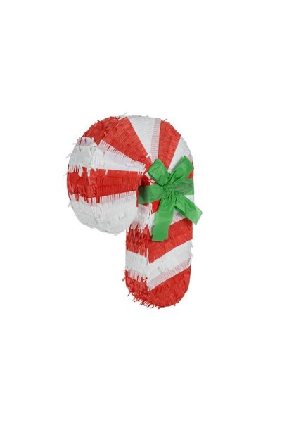 Jumbo Pinata Petrecere de Craciun in Forma de Baston Alb Rosu 30x10x48cm