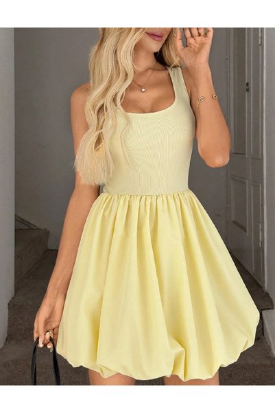 Evendi Rochie scurta, Galben