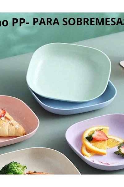 Evendi Plate set, Green/Blue