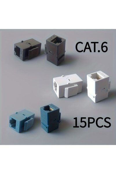 Generic 15 Pack Cat6 RJ45 Female To Female Powerline Network Adapter Ethernet...
