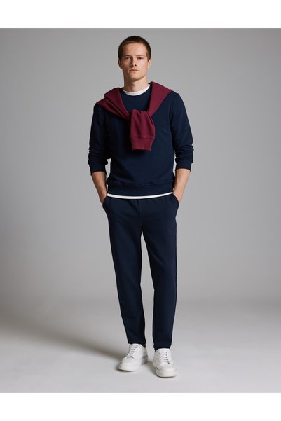 Pierre Cardin بنطال رياضي بقصة عادية ولون أزرق داكن، موديل 50331627-VR033.