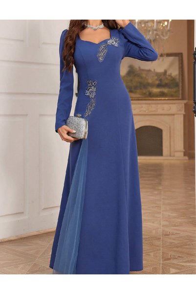 Evendi Rochie lunga, bleumarin