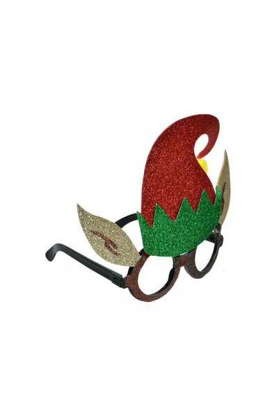 Jumbo Ochelari de Craciun Caciula Urechi de Pitic Glitter