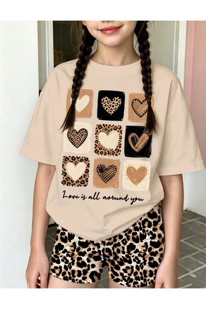 Evendi Compleu, crem/animal print