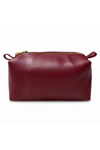 knitme Plain Leather Zippered Bag Lining Ba-0176