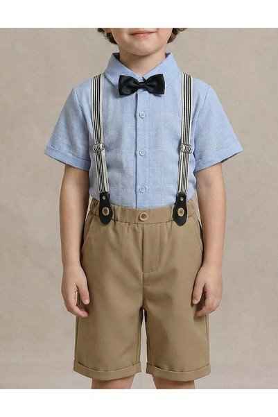 Evendi Suit, Brown/Blue
