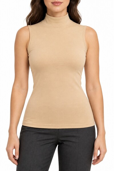 REN Women's Skin-Like Lycra Sleeveless Tank Top, Cotton, Zero-Sleeve Tank Top.
