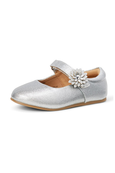Evendi Ballet Flats, Silver