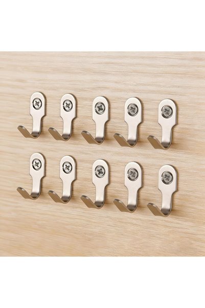 Generic 20 خطاف حائط من الفولاذ المقاوم للصدأ، غير مرئية، مقاومة للصدأ، مجموع...