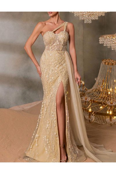 Evendi Rochie lunga, Crem