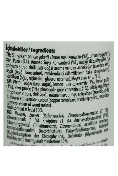 Naren Fruisy Kiwili-Ananaslı Limonlu İçecek 250 ml x 6