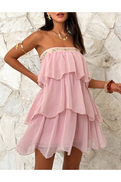 Evendi Rochie scurta, Roz