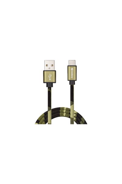 Sandberg USB-C Green Camouflage 1m