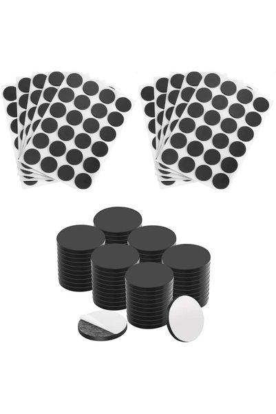 CuiCanfla 140 Pcs Adhesive Magnetic Discs With Backing for Crafts, Peel & Sti...