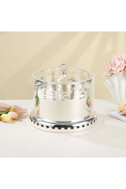 Otantik Home حامل أطباق صغير من جوهر - فضي